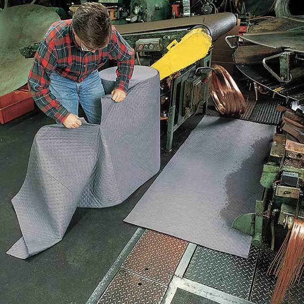 Sorbents, 42 gal/pk, 42.5 gal/pad, Universal Absorbed, Gray, Polypropylene