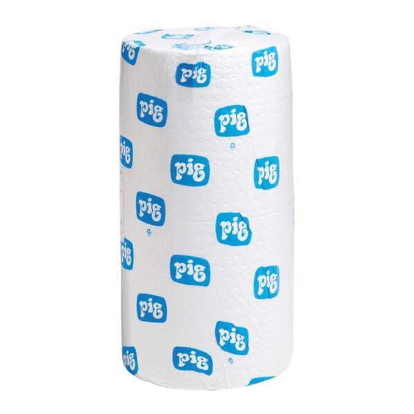 Sorbents, 40 gal/pk, 40.2 gal/pad, Oil Absorbed, White, Polypropylene