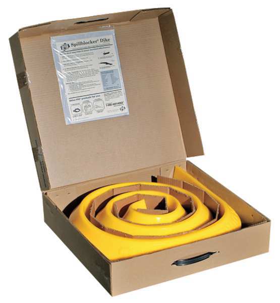 SpillBlocker Barrier Dike, Yellow, 4 In