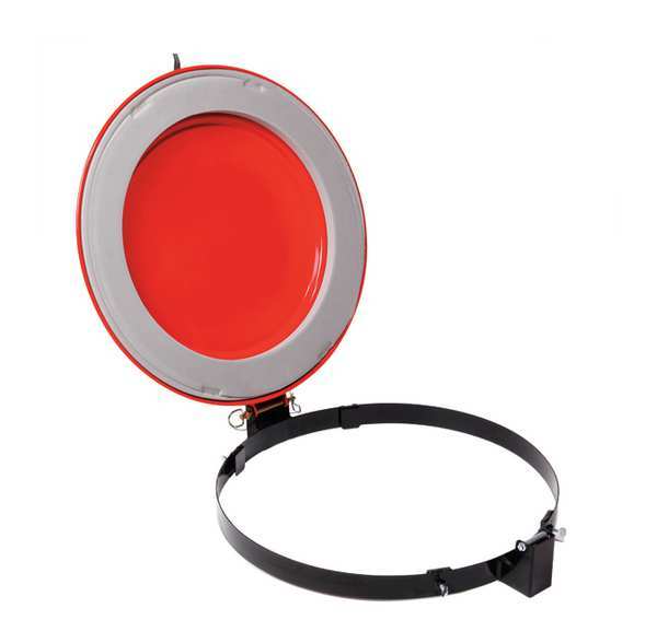 Latching Lid for Fluorescent Lamp, Red