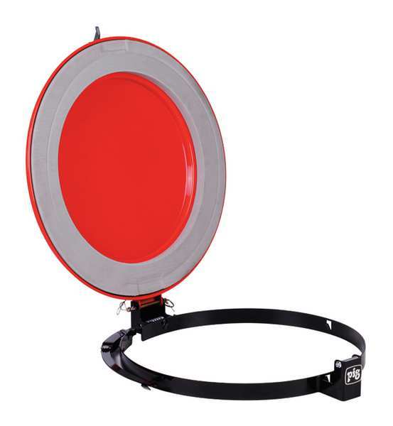 Latching Lid for Fiber Drum, Red