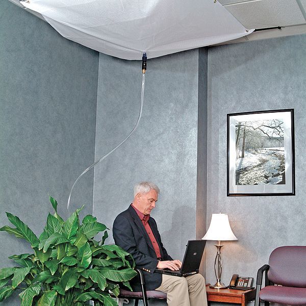 PIG Roof Leak Diverter, Translucent, 2.69 lb.