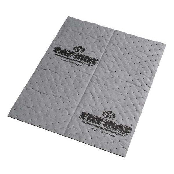Sorbents, 22 gal/pk, 56 oz/pad, Universal Absorbed, Gray, Polypropylene, 50 PK