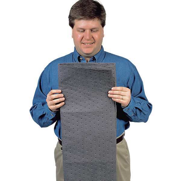 Sorbents, 13.7 gal. Universal Absorbed, Gray, Polypropylene