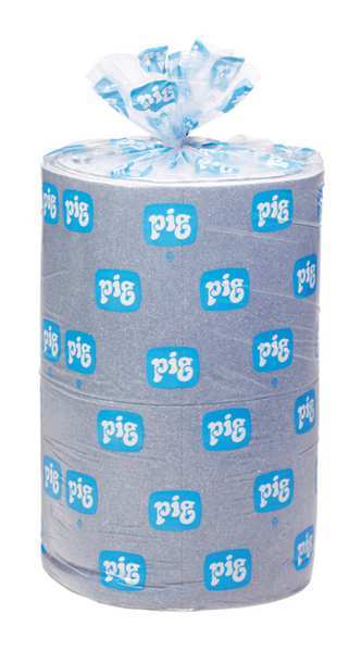 Sorbents, 64 gal/pk, 64 gal/pad, Universal Absorbed, Blue, Fibers