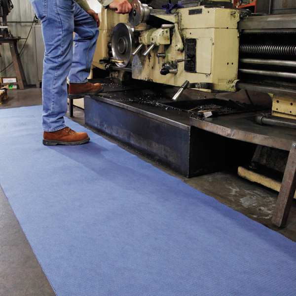 Sorbents, 5.25 gal. Universal Absorbed, Blue, Polyester, Polypropylene