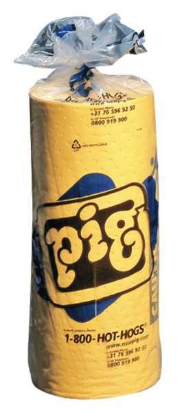 Sorbents, 13.5 gal. Universal Absorbed, Yellow, Polypropylene
