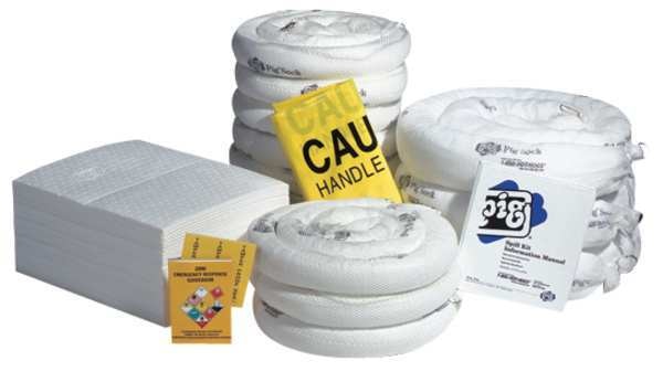 Spill Kit, Oil-Based Liquids, White