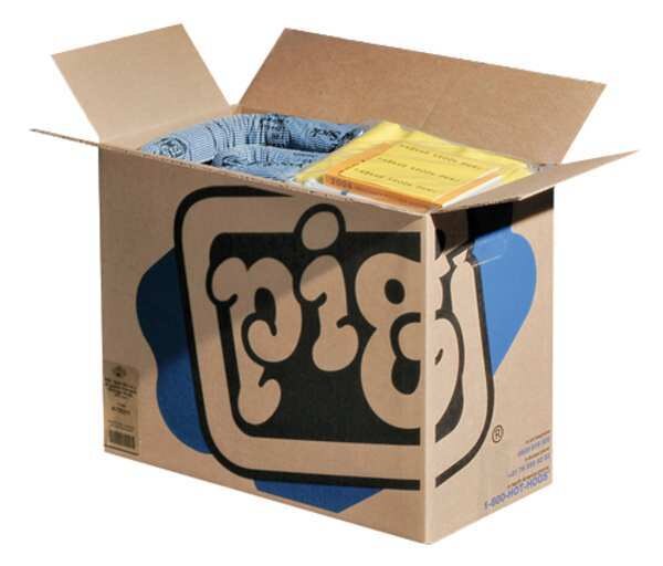 PIG Spill Kit Refill, Universal, Blue/Gray