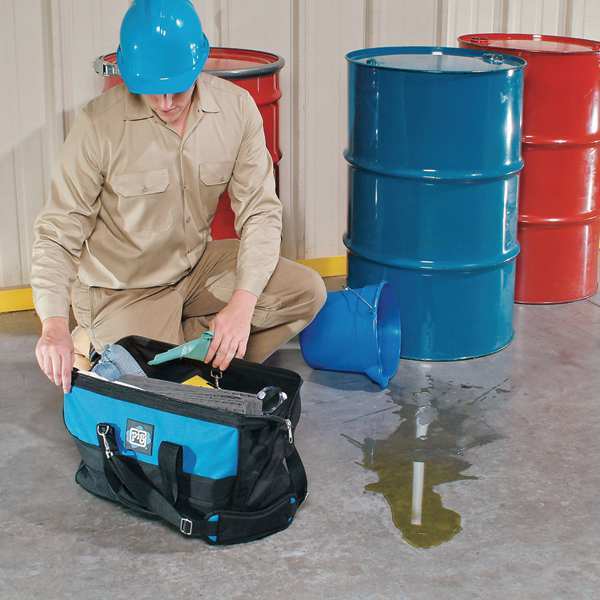 Spill Kit, Universal, Black/Blue