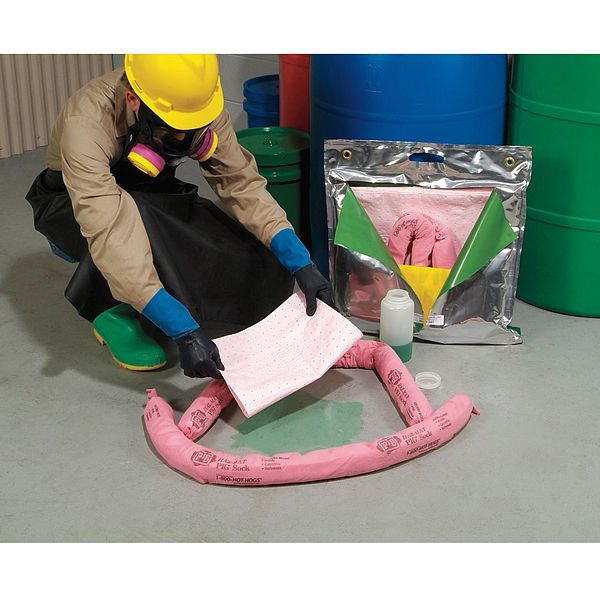 PIG Spill Kit, Chem/Hazmat, Silver