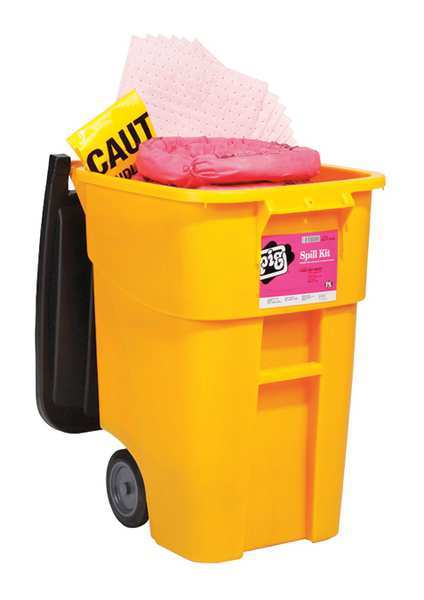 Spill Kit, Chem/Hazmat, Black/Yellow