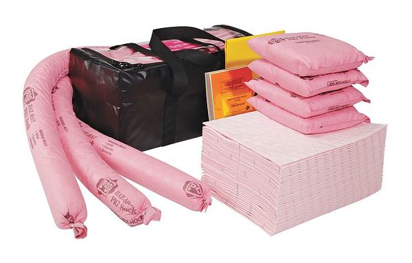 Spill Kit, Chem/Hazmat, Black