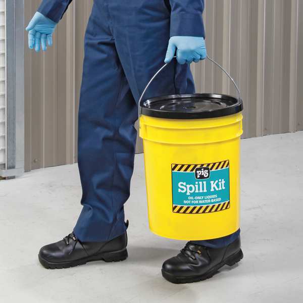 PIG Spill Kit, Oil-Based Liquids, Yellow