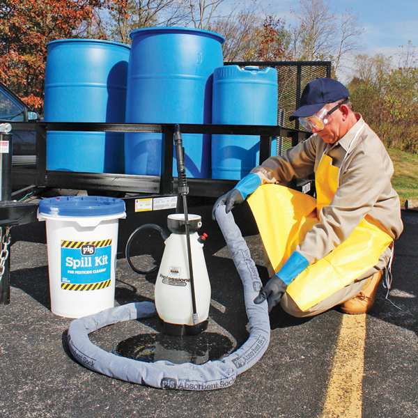 Spill Kit, Chem/Hazmat, Black