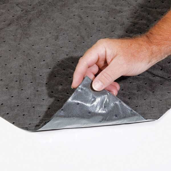 Sorbents, 23.775 gal/pk, 23.775 gal/pad, Bodily Fluids Absorbed, Gray, Polypropylene