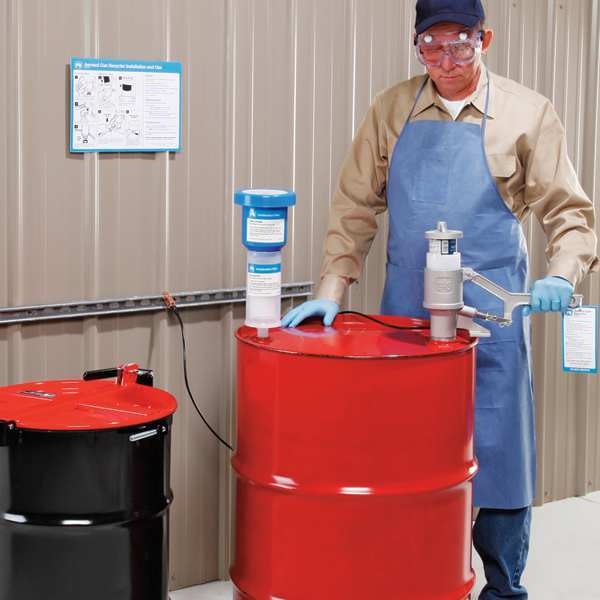 Aerosol Can Recycler, Blue Plastic