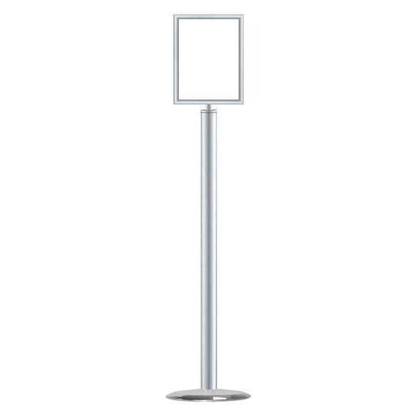 Sign Holder, 8-1/2In x 11In Frame, Chrome