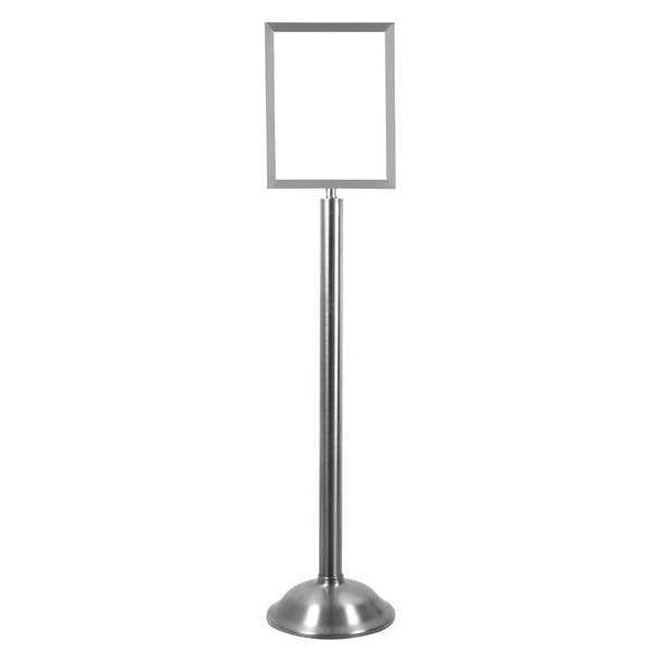 Sign Holder, 11In x 14In Frame, Sat Chrome