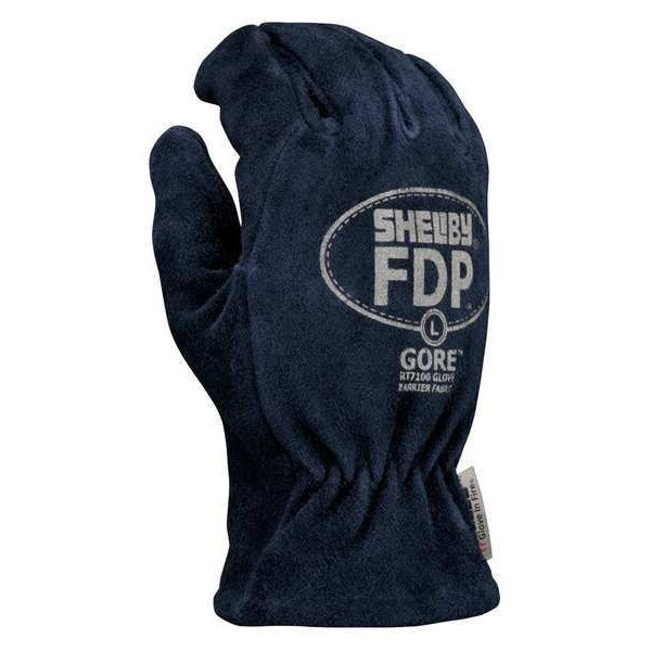 Firefighters Gloves, L, Blue, PR