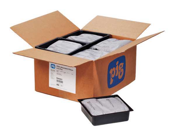 Sorbents, 12 gal. Universal Absorbed, Black, Gray