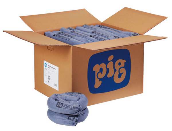 Sorbents, 15 gal/pk; 0.7421 gal/sock, Universal Absorbed, Blue, Vermiculite, 20 PK