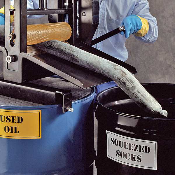 Sorbents, 24 gal/pk; 0.5 gal/sock, Universal Absorbed, Gray, Cellulose, 48 PK
