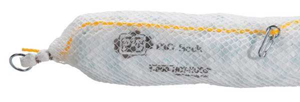 Sorbents, 24 gal/pk; 6 gal/boom, Oil Absorbed, White, Polyester, 4 PK