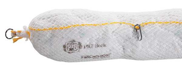 Sorbents, 48 gal. Oil Absorbed, White, Polyester, 2 PK