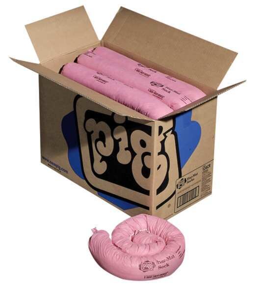 Sorbents, 9 gal/pk; 0.7812 gal/sock, Acids, Bases, Unknowns Absorbed, Pink, Polypropylene, 12 PK