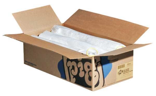 Sorbents, 9 gal/pk; 1 gal/sock, Oil Absorbed, White, Polypropylene, 6 PK