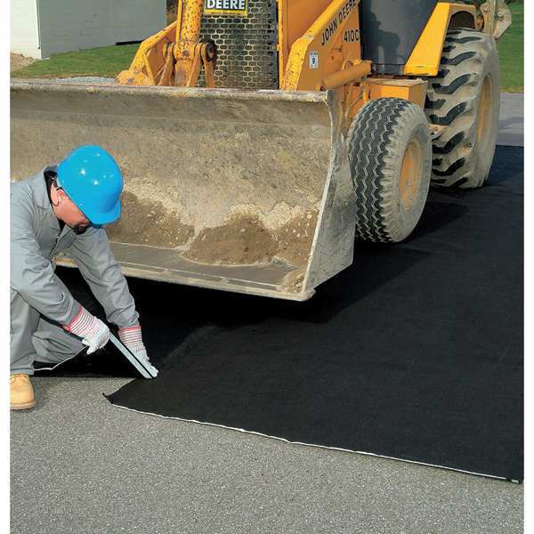 Sorbents, 48 gal. Oil Absorbed, Black, Polyethylene, Polypropylene