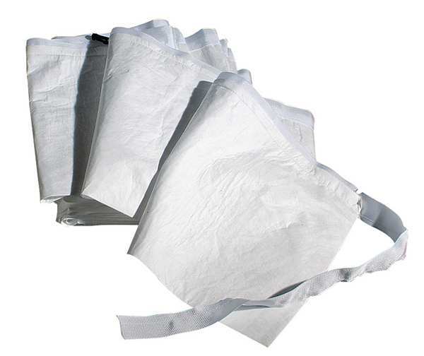 Sorbents, 3.9 gal. Oil Absorbed, White, Nylon, Polypropylene