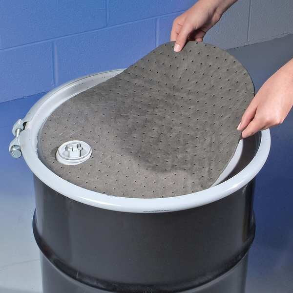 Sorbents, 4.9 gal. Universal Absorbed, Gray, Polypropylene, 25 PK
