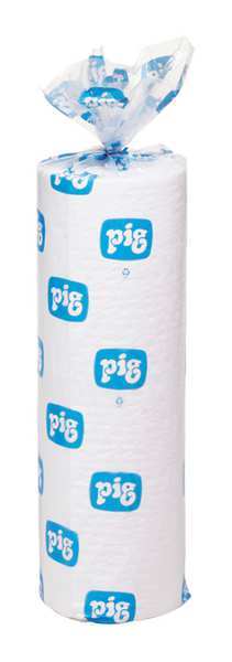 Sorbents, 20 gal/pk, 20.5 gal/pad, Oil Absorbed, White, Polypropylene