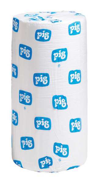 Sorbents, 40 gal/pk, 40.2 gal/pad, Oil Absorbed, White, Polypropylene