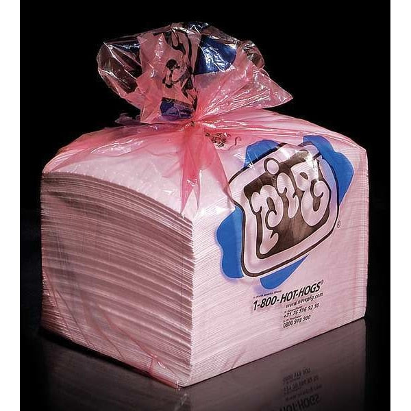Sorbents, 22 gal/pk, 28 oz/pad, Oil Absorbed, White, Polypropylene, 100 PK
