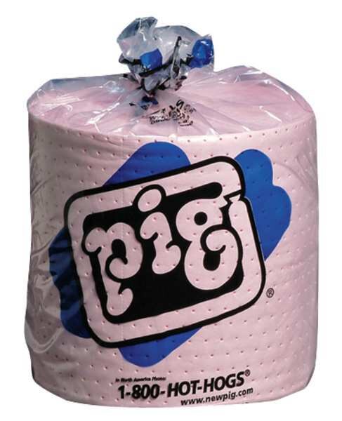 Sorbents, 20 gal/pk, 20.1 gal/pad, Universal Absorbed, Pink, Polypropylene