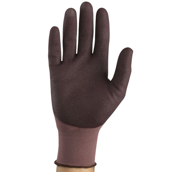 Nitrile Coated Gloves, 3/4 Dip Coverage, Purple, 10, PR