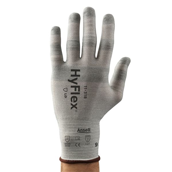 Cut Resistant Gloves, A2 Cut Level, Uncoated, M, 1 PR