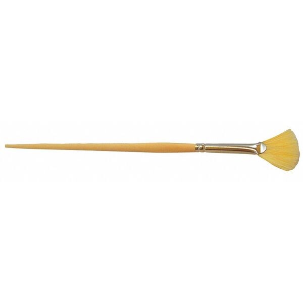 #1 Fan Marking Paint Brush, White China Bristle, 1