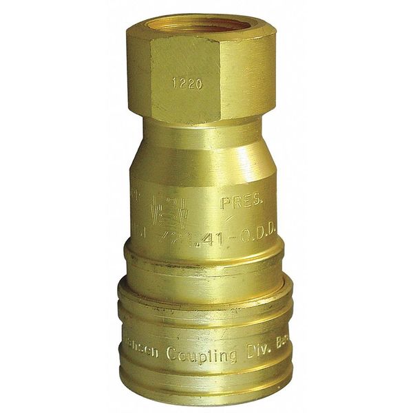 Coupler Body, (F)NPT, 1/2, Brass