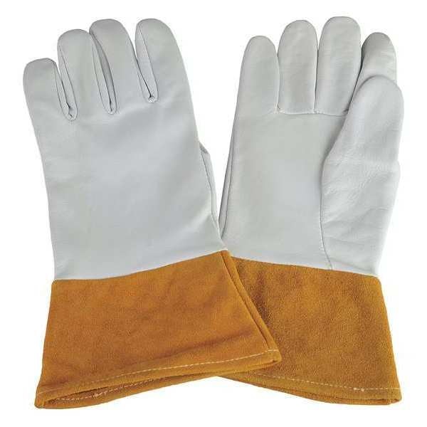 TIG Welding Gloves, Goatskin Palm, L, PR
