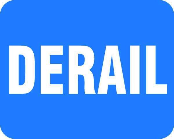 Railroad Sign, 12 in H, 15 in W, Horizontal Rectangle, English, FRR360BU