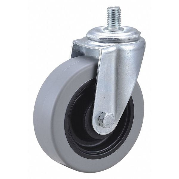 Swivel Stem Caster, Polyurthn, 4 in, 350 lb