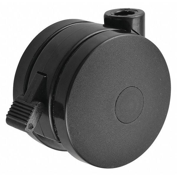 Open Twin Wheel Swivel Caster, Nylon, 125 lb