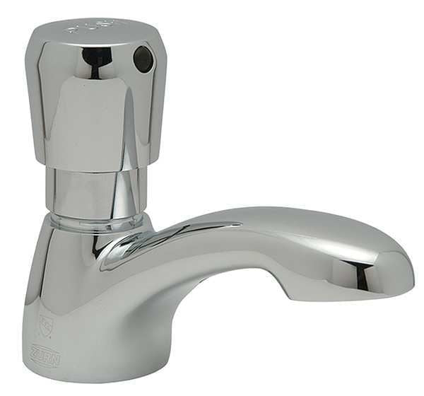 Metering Single Hole Mount, 1 Hole Low Arc Bathroom Faucet, Polished chrome