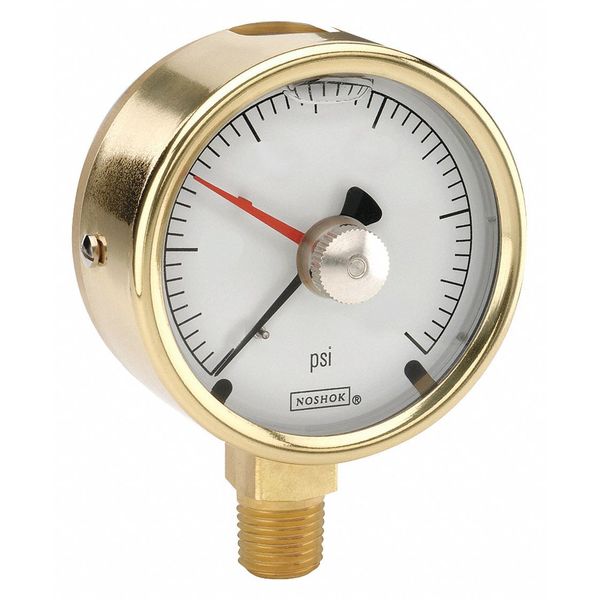Brass Case Pressure Gauge, MIP, 6000 psi