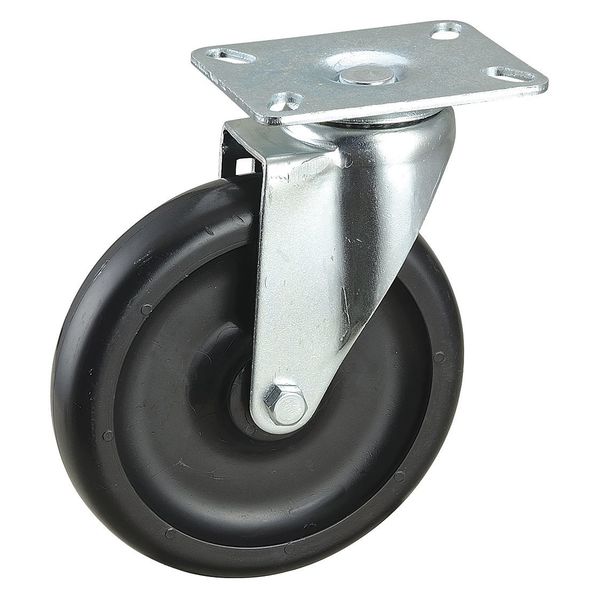 Swivel Plate Caster, 400 lb., Plate Type A