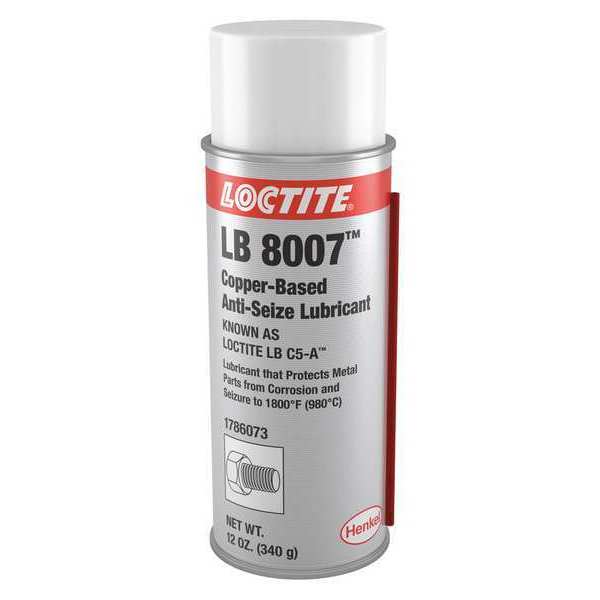 Anti-Seize Lubricant, Copper Base, 12 oz, Aerosol Can, LB 8007, C5-A